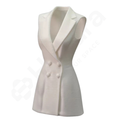 White vest with a collar on a white background