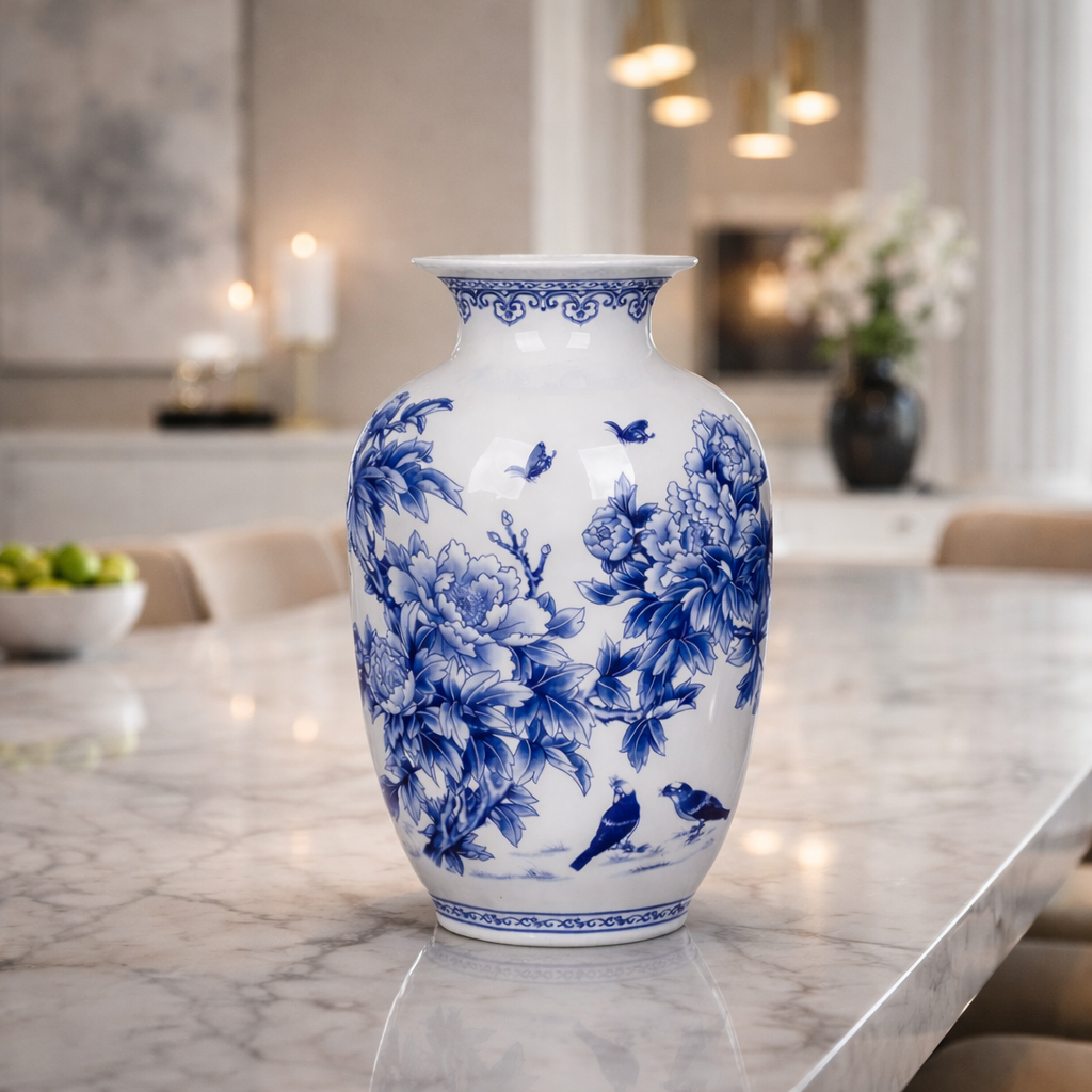 Imperial Bloom Porcelain Vase Collection