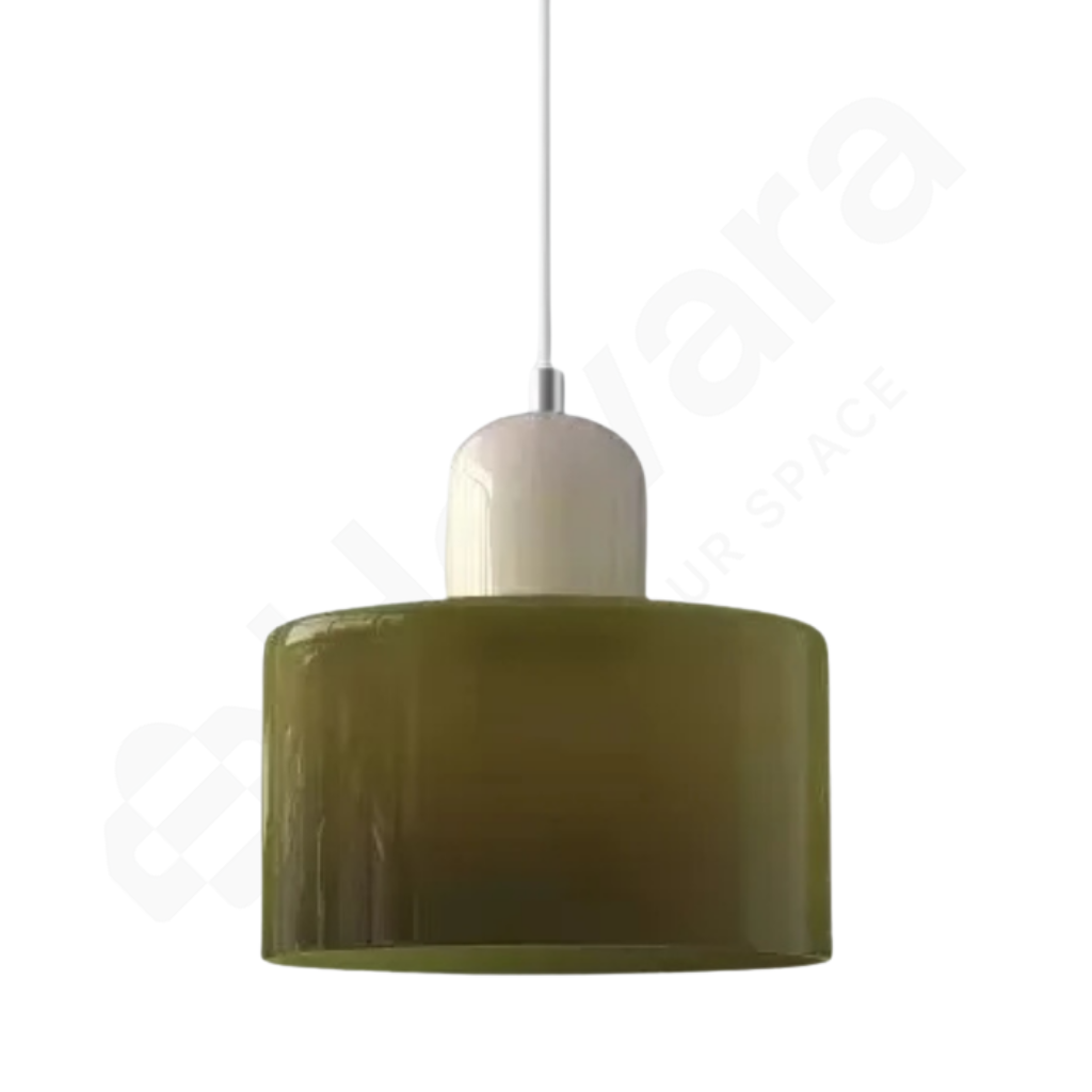 Green Glass with White Bayonet against a white background with logo watermark