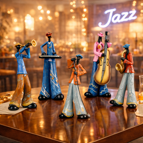 Colourful Musician Elongated Figures Collection