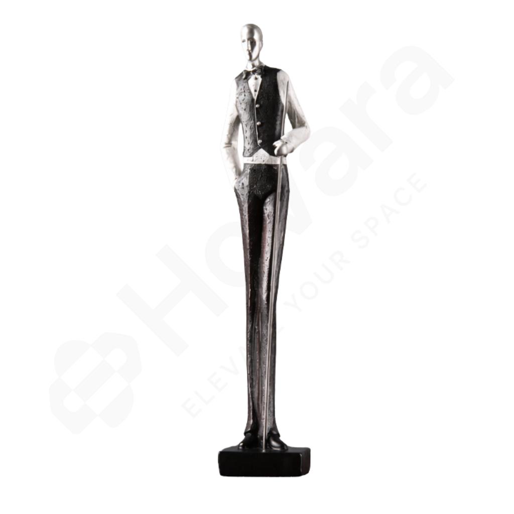 Mannequin in a formal suit on a white background