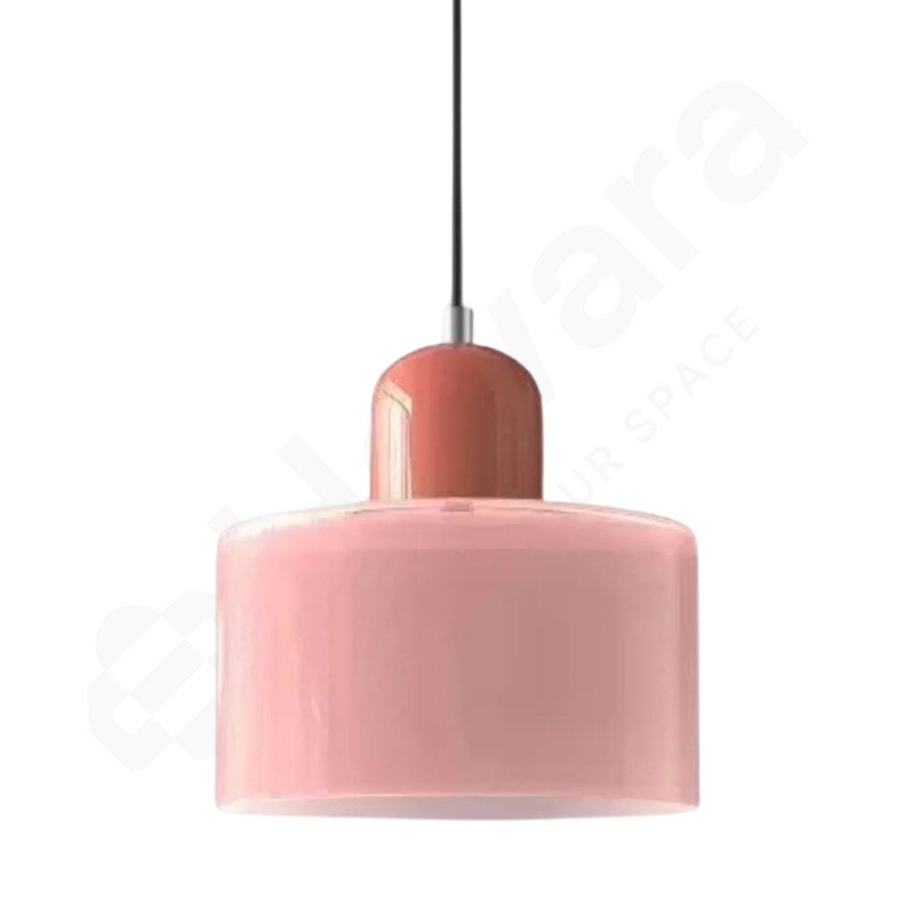 Pink Glass with pink Bayonet against a white background with logo watermark