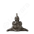 Decorative figure of a warrior in armor on a white background