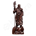 Wooden warrior with spear
