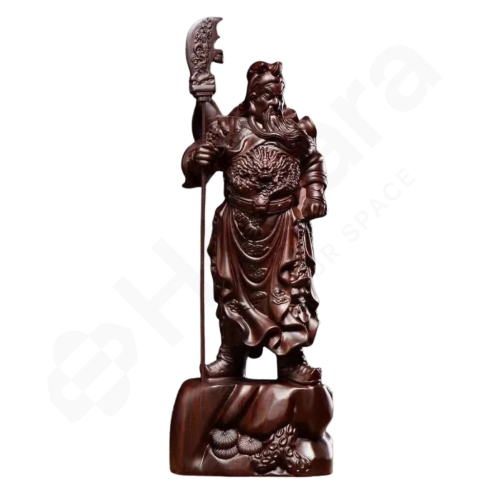 Wooden warrior with spear