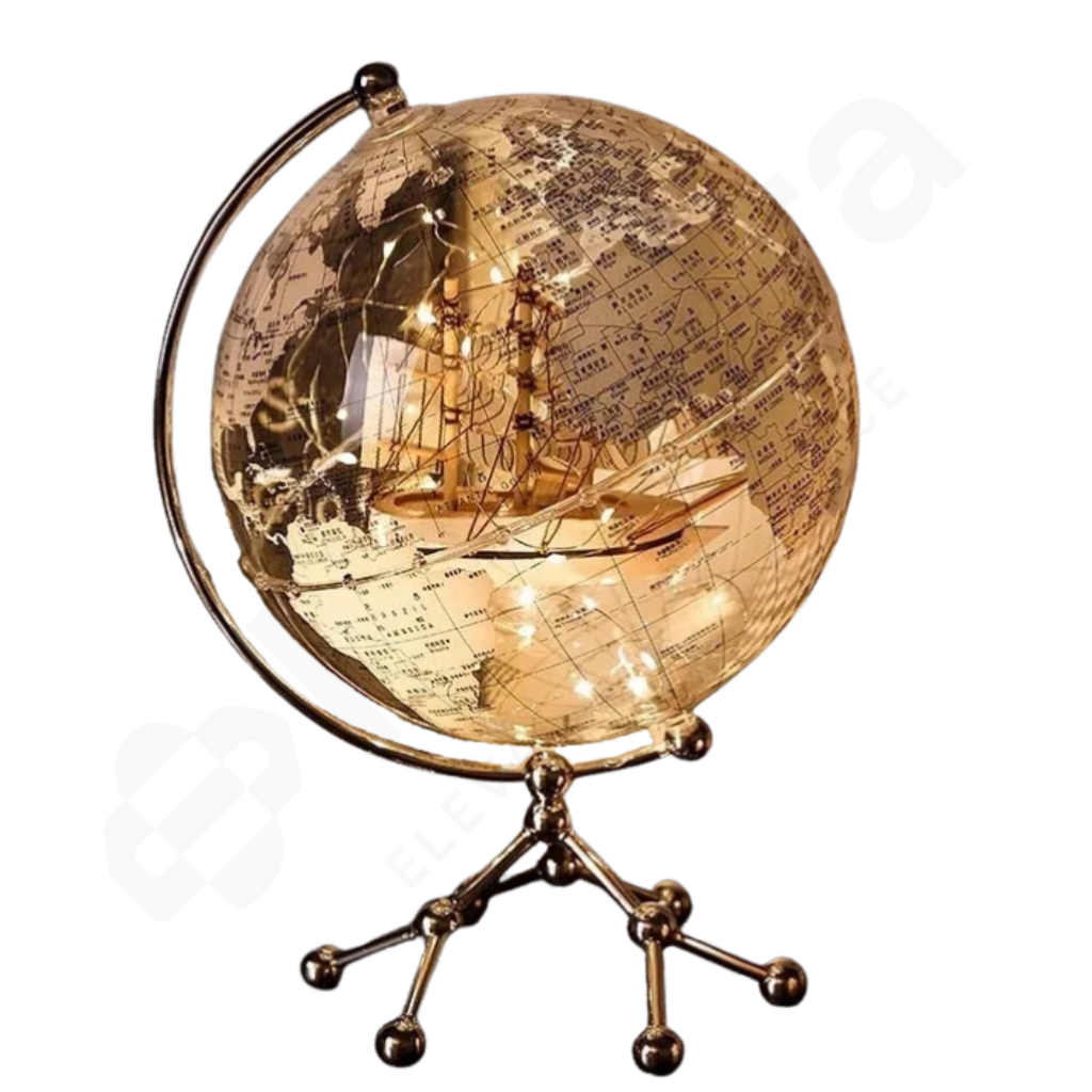 Cream and beige globe
