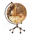 Cream and beige globe