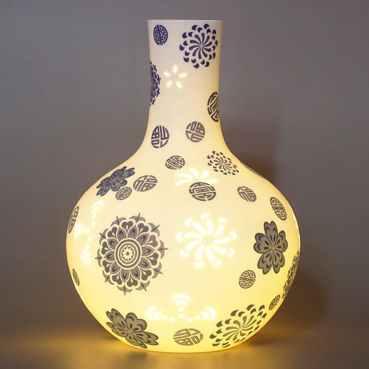 Blue White Linglong Porcelain Vase
