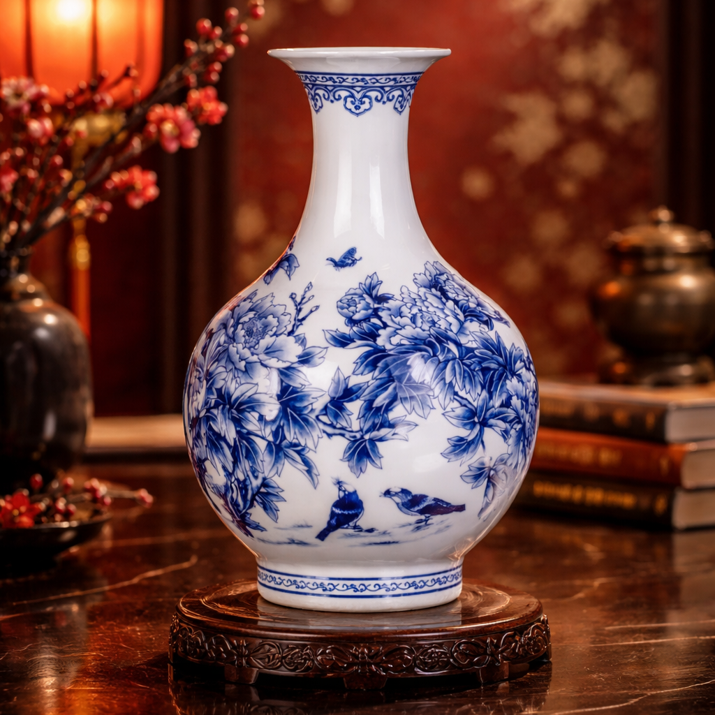 Imperial Bloom Porcelain Vase Collection