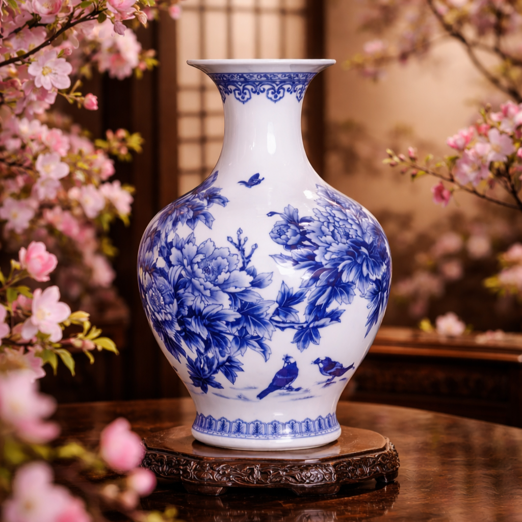 Imperial Bloom Porcelain Vase Collection